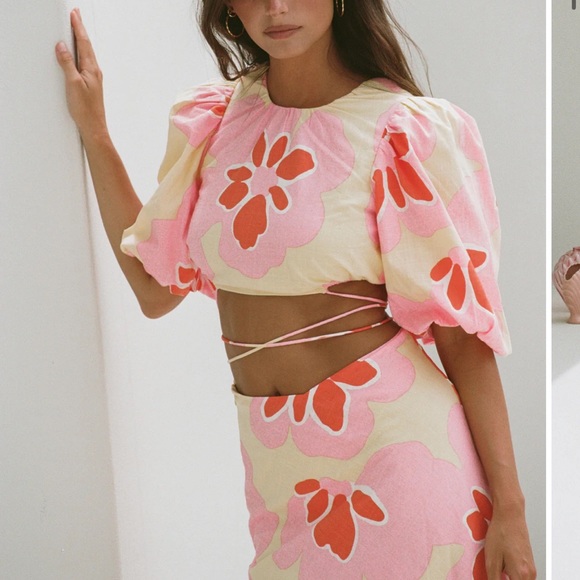 Sabo Skirt Jaide Midi skirt and crop top Set - Picture 6 of 6